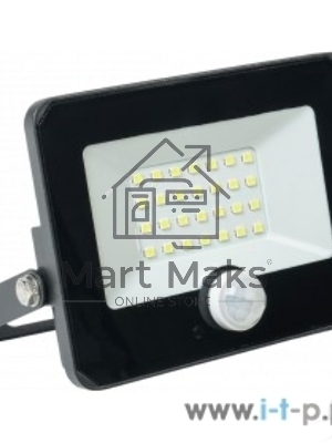 Прожектор Iek LPDO602-20-65-K02 СДО 06-20Д светодиодный черный с датчиком движения IP54 6500K