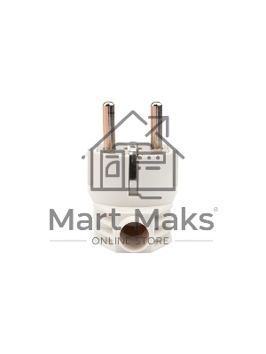 Вилка Евро Rexant угловая с з/к 16А белая