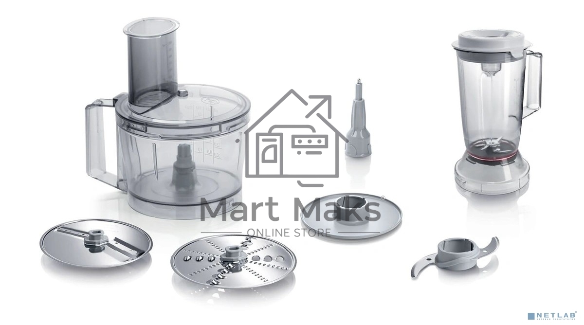 Кухонный комбайн Bosch MCM3200W, 800 Вт, 2 скорости, чаша 2300 мл.