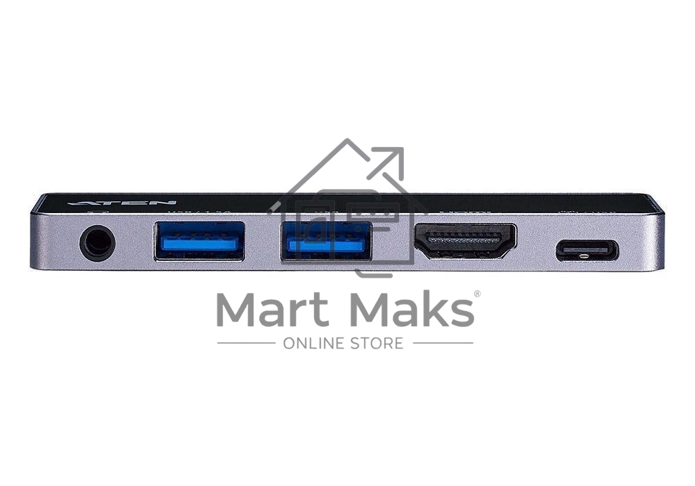 Многопортовая сверх-портативная док-станция ATEN USB-C Travel Dock with Power Pass-Through