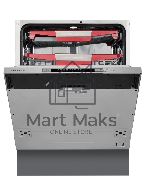 Встраиваемая посудомоечная машина Kuppersberg GLM 6080 Полноразмерная, 60 см, 14 комплектов, 7 программ, внутреннее освещение, автоматическое открывание дверцы, 3 корзины, луч на полу, уровень шума 49 дБ, А+++