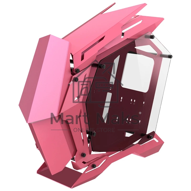 Компьютерный корпус без блока питания JONSBO MOD-3, Full-Tower, TG, no fans, 2xUSB-A 3.0, EATX, ATX, mATX, mITX Pink