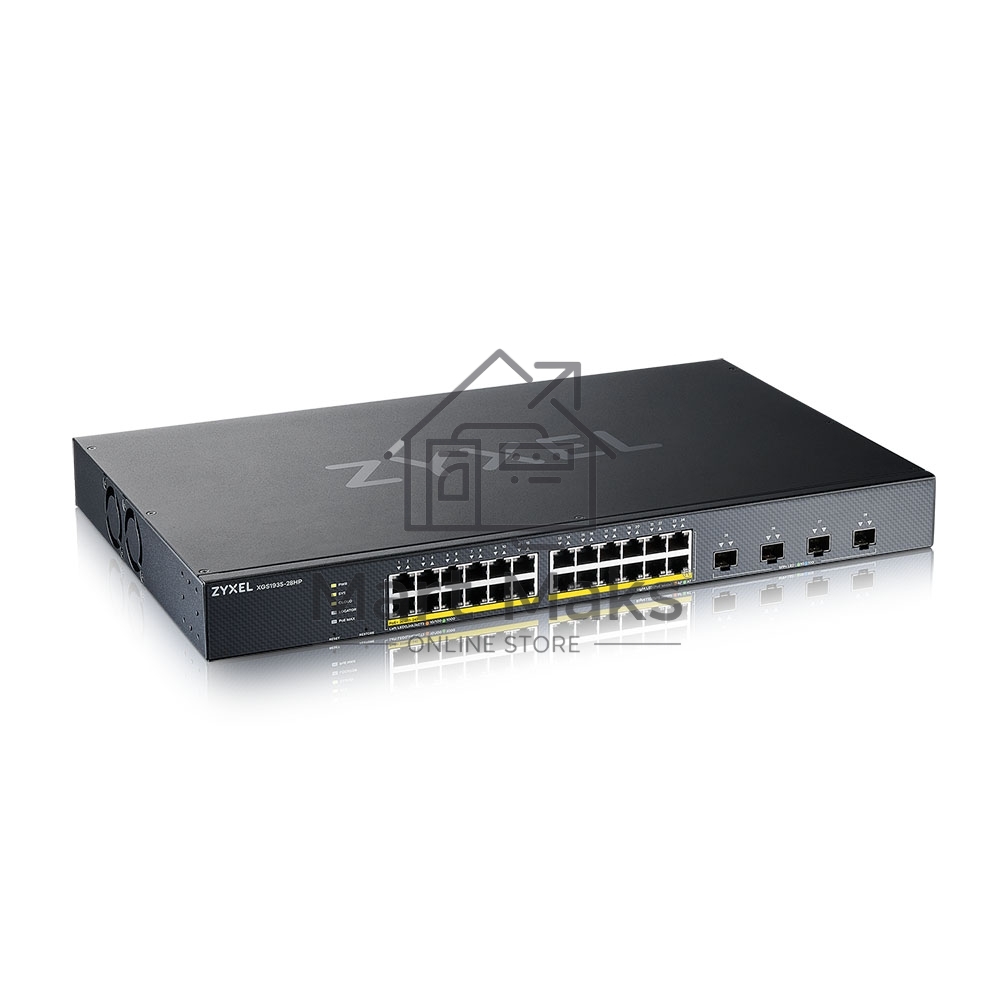 Коммутатор Smart L3 Lite PoE+ Zyxel NebulaFlex XGS1935-28HP, rack 19