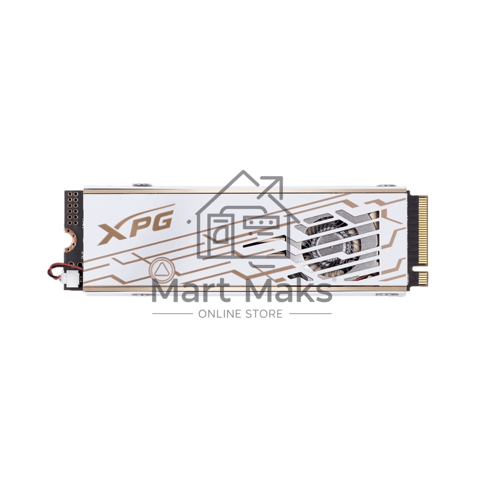Твердотельный накопитель ADATA SSD XPG MARS 980 PRO, 1000GB, M.2(22x80mm), NVMe, PCIe 5.0 x4, 3D NAND, R/W 14000/10000MB/s, IOPs 1 600 000/1 650 000, TBW 740, DWPD 0.4, with Heat Sink (5 лет)