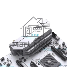 Материнская плата MAXSUN MS-B550M GAMING WIFI ICE, AM4, AMD B550, 2xDDR4, 2xSATA, 2xM.2, 1xPCIe 4.0 x16, 1xPCIe 3.0 x4, 1xHDMI, 1xDP, 1x1Gb LAN, Wi-Fi 5, Bluetooth 4.2, 2xUSB-A 5Gbps, 4xUSB-A 2.0, 3x3.5 мм, 5.1, mATX