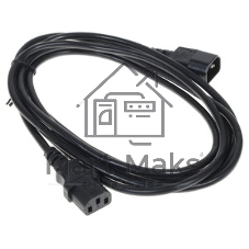 Кабель питания Cablexpert PC-189-VDE-R-1.8M, C13-С14, 3x0.75мм2, 10A, с заземлением, медь, 1.8м, красный, пакет