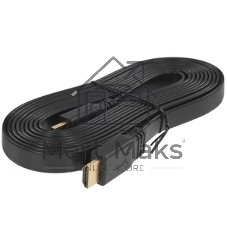 Кабель PERFEO HDMI A вилка - HDMI A вилка, плоский, ver.1.4, длина 3 м. (H1303)