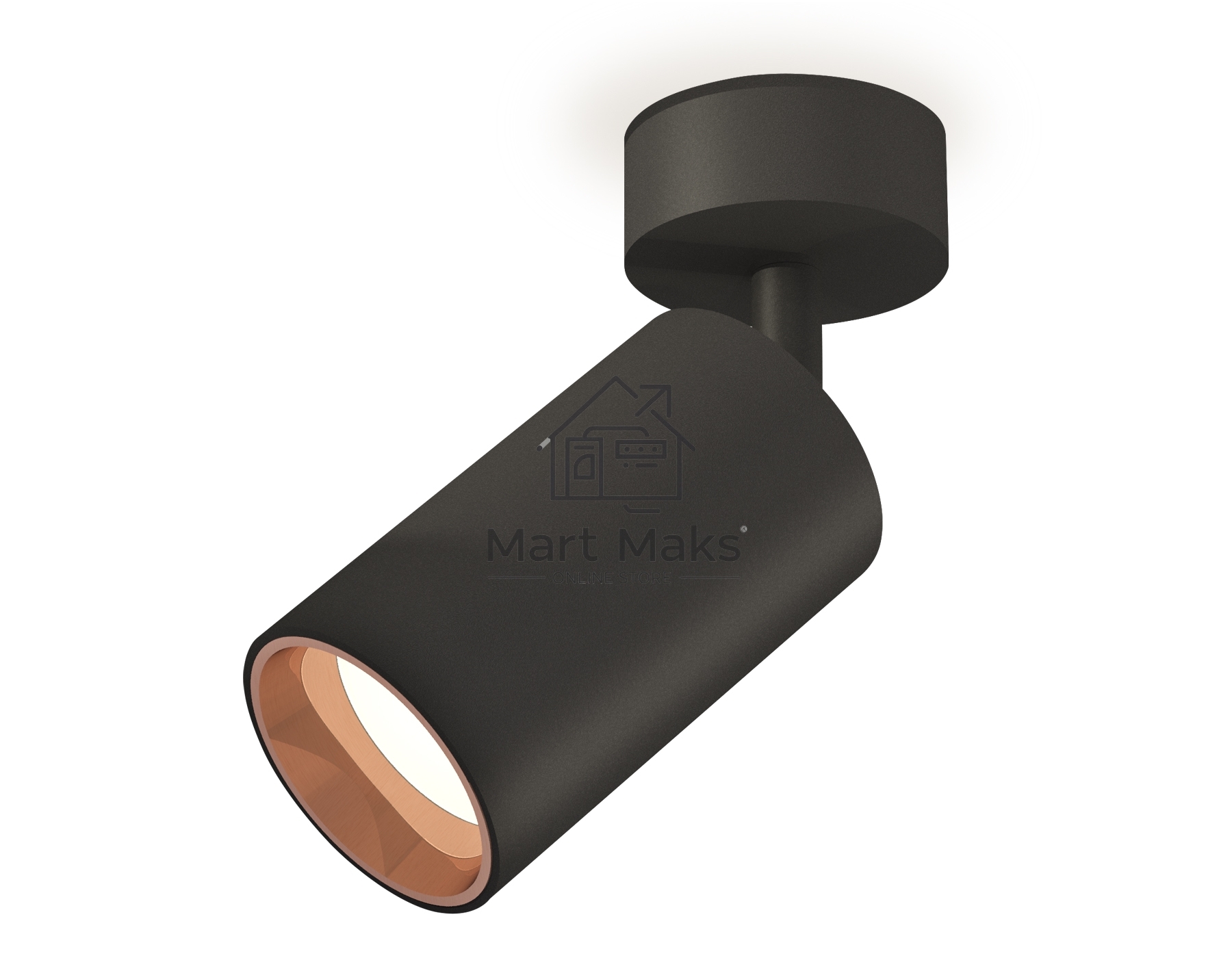 Светильник Ambrella Light XM6323005 SBK/PPG черный песок/золото розовое полированное MR16 GU5.3 (A2210, C6323, N6114)