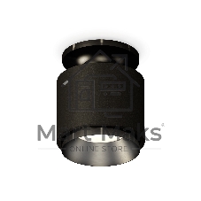 Светильник Ambrella Light XS7511060 SBK/PBK черный песок/черный полированный MR16 GU5.3 (N7926, C7511, N7031)