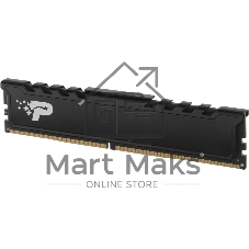 Оперативная память Patriot Signature Premium, DDR4, 16GB (1x16GB), 2666 MHz, CL19, с радиатором, чёрный