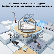 Робот-пылесос Xiaomi Robot Vacuum S40C EU белый, 2400 мAч Li-Ion, уборка сухая/влажная, пылесборник контейнер 0.52 л