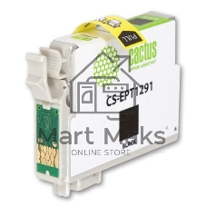 Картридж струйный Cactus CS-EPT1291 (T1291) черный (15 мл) для Epson Stylus Office B42/BX305/BX305F/BX320/BX525/BX625/SX420/SX425/SX525/SX620