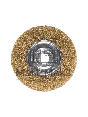 Кордщетка Matrix для ушм 125 мм посадка 22.2мм плоская латунированная витая проволока Кордщетка Matrix для ушм 125 мм посадка 22.2мм плоская латунированная витая проволока