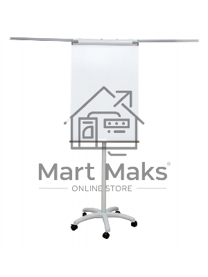 Флипчарт Cactus CS-FCR-M67x105 магнитно-маркерная меламиновая 67x105см на роликах