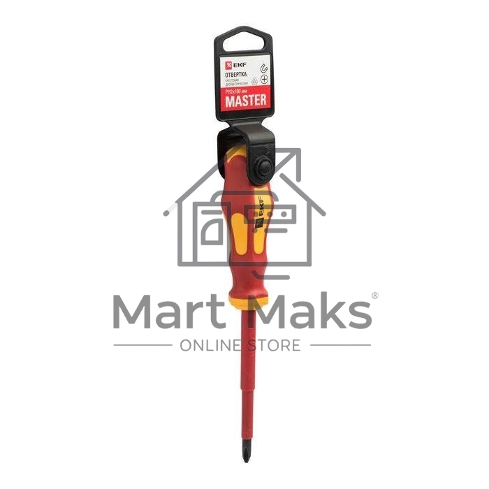 Отвертка PH2х100мм Master 1000В Basic EKF ph-2-100-mas-in