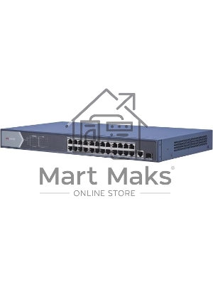 Коммутатор Hikvision DS-3E0526P-E 25G 1SFP 24PoE+ 270W неуправляемый