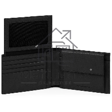 Кошелек мужской Piquadro Black Square PU1392B3R/N, натур.кожа, черный