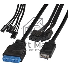 Компьютерный корпус Miditower ExeGate XP-334UC-UNS450 (ATX, БП UNS450 с вент. 12см, 1хUSB/1хUSB 3.0/1хTypeC, аудио, черный)