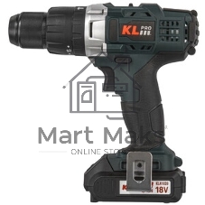 Дрель-шуруповерт Klpro KLDM18-20, 18 В, 2 Ач, 40 Нм, щеточный, ударный