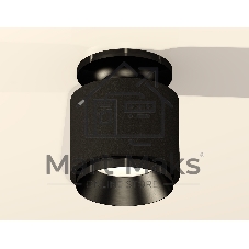 Светильник Ambrella Light XS7511060 SBK/PBK черный песок/черный полированный MR16 GU5.3 (N7926, C7511, N7031)