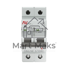 Выключатель автоматический Averes AV-6 2P 6A (C) 6kA