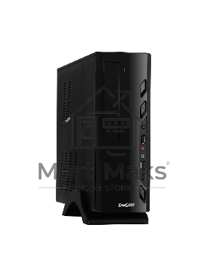 Компьютерный корпус ExeGate EX268694RUS Компьютерный корпус MiniITX ExeGate MI-208 Black, miniITX/mATX, <M350, 80mm>, 2*USB, Audio