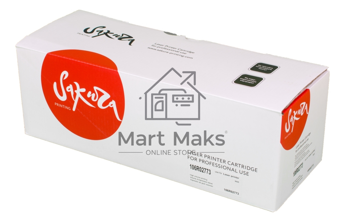 Картридж лазерный Sakura SA106R02773 (тип 106R02773) черный, 1500 стр., для Xerox Phaser 3020/ WorkCentre 3025