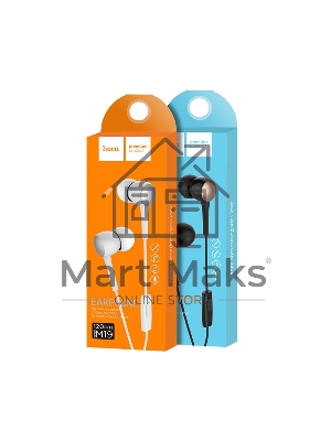 Наушники проводные-вставки с микрофоном Hoco M19 белый