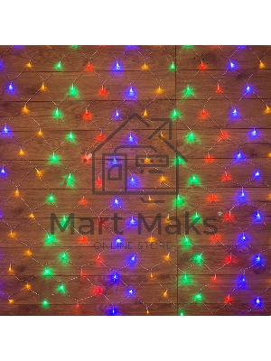 Гирлянда Neon-night Сеть с контроллером 1.5х1.5м 150 LED мульти. прозрачный провод 12Вт 220В IP20