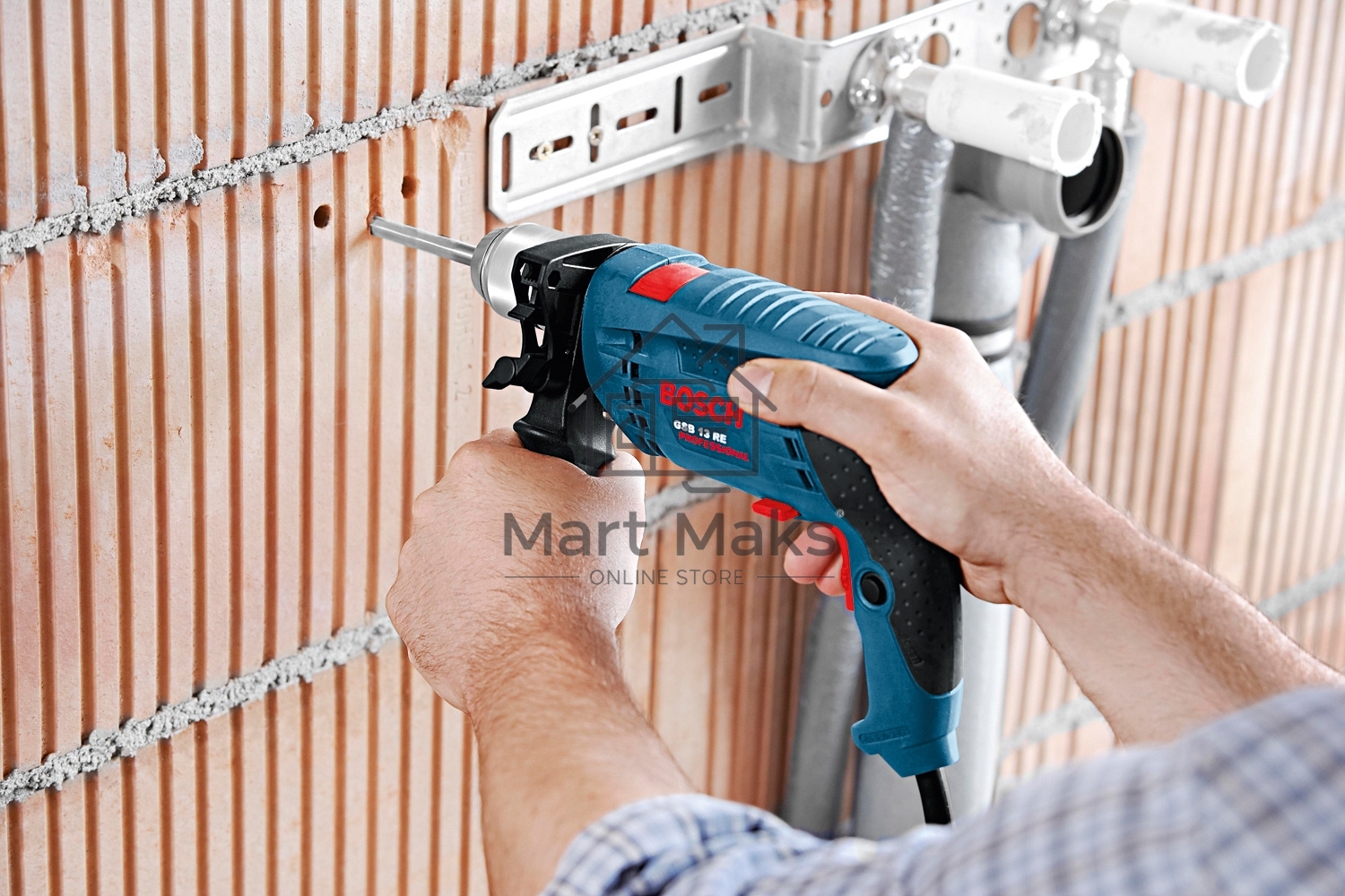 Дрель Bosch GSB 13 RE, 600 Вт, сетевая, ударная
