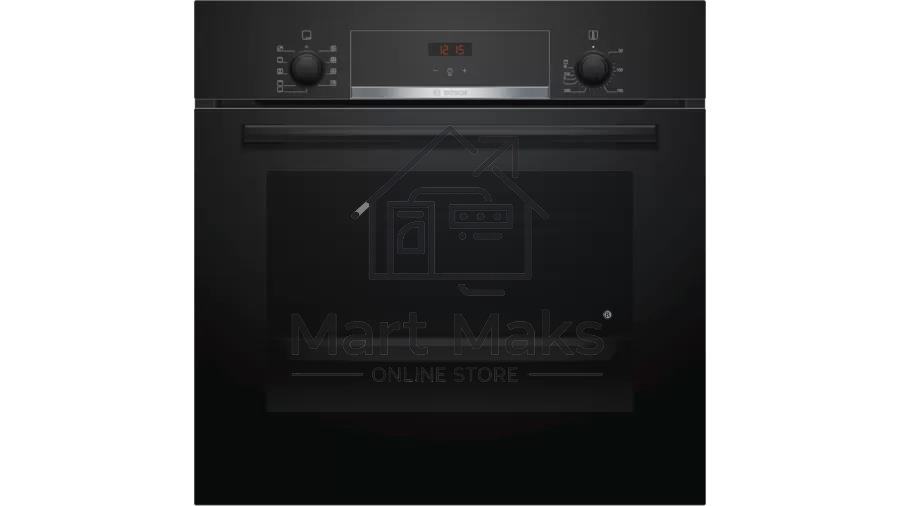 Духовой шкаф Bosch HBF534EB0Q Встраиваемый электрический духовой шкаф 60 x 60 cm черный, объем 66л, Размеры прибора (мм) 595 x 594 x 548 mm