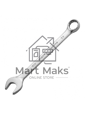 Ключ Matrix комбинированный, 22 мм, CrV, матовый хром