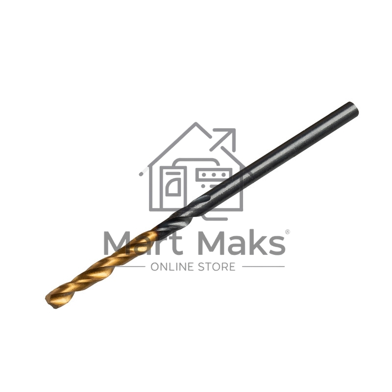 Сверло по металлу, 2 мм, HSS-Tin, Golden Tip, 10 шт. Denzel