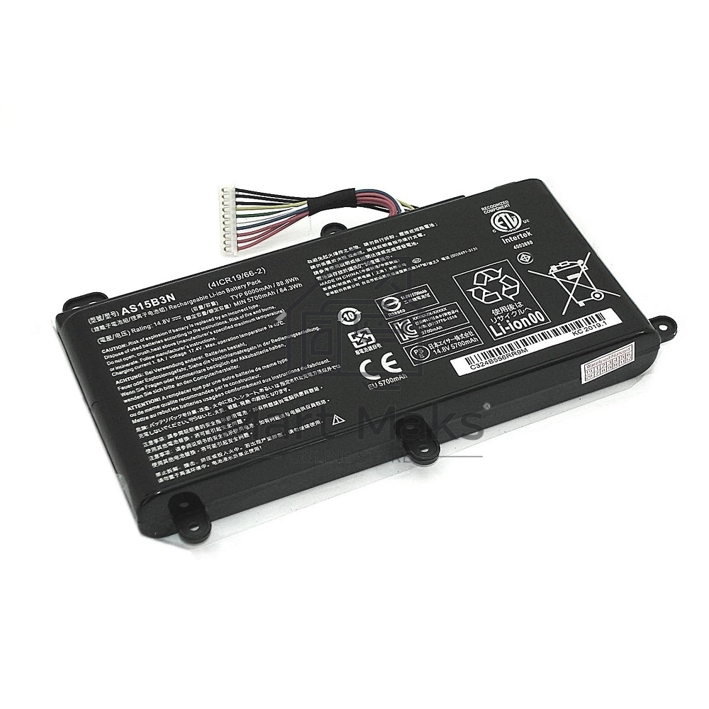 Аккумуляторная батарея для ноутбука Acer GX21-71 14.8V 5700mAh черный