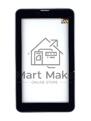 Сенсорное стекло (тачскрин) для Irbis TZ726, черное с рамкой