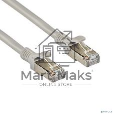 Патч-корд ExeGate FTP-RJ45-RJ45-C5e-CU-5M-GY, FTP, cat.5e, 5м, медь, серый