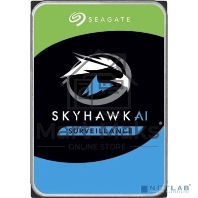 Жесткий диск Seagate HDD SATA 8Tb, SkyHawk Surveillance, 7200 rpm, 256Mb buffer, ST8000VX009, 1 year