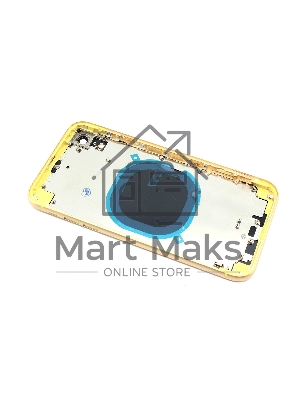 Задняя крышка (корпус) в сборе с рамкой для Apple iPhone XR yellow