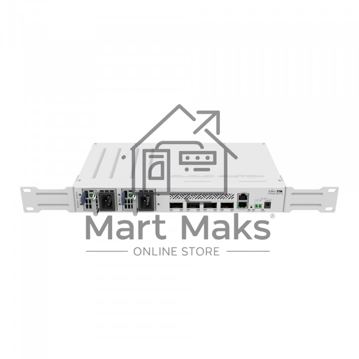 Коммутатор Mikrotik CRS504-4XQ-IN, 1x10Base-T/100Base-TX, 4xQSFP28, Switching capacity 800 Gbps