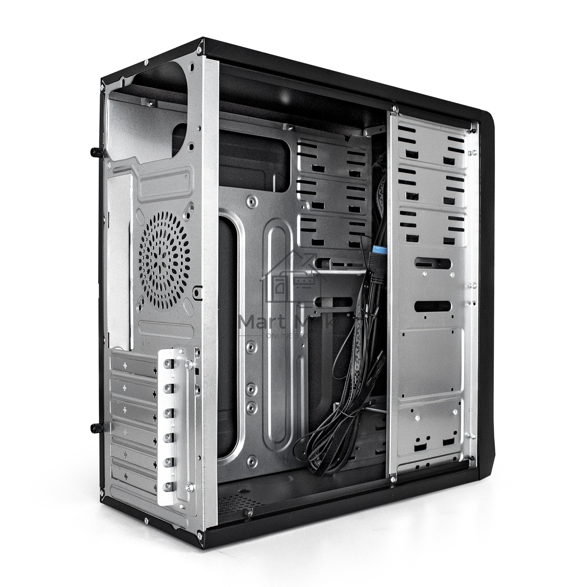 Компьютерный корпус Miditower Exegate CP-603 Black, ATX, <без БП>, 2*USB+2*USB3.0, Audio
