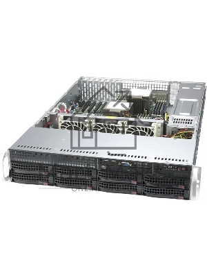 Серверная платформа Supermicro SYS-620P-TRT 2U noCPU(2)3rd GenScalable/TDP 270W/no DIMM(18)/ SATARAID HDD(8)LFF/2x10GbE/2x1200W