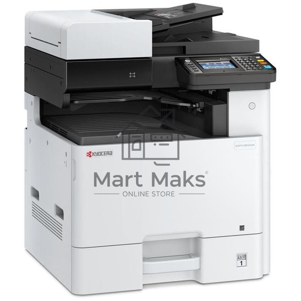 МФУ лазерный Kyocera Ecosys M8124cidn (1102P43AX0) АЗИЯ, (А3, 24/12 ppm A4/A3 1,5 GB, USB, Network, дуплекс, автоподатчик, пуск. комплект, старт. карт.TK-8110)