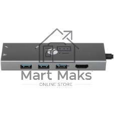 Адаптер VCOM CU459 Type-Cm --> RJ-45+2USB3.0(f) + PD100 Вт Alum Shell