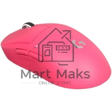 Мышь беспроводная Logitech G PRO X Superlight 2 розовый, 32000 dpi, радиоканал, USB, кнопки - 5