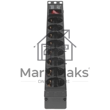 Блок розеток горизонтальный ExeGate ServerPro PDU-19H803 Al-8S-EU2-SW, 19