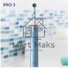 Электрическая зубная щетка Oral-B Pro 3/D505.513.3 CrossAction голубой