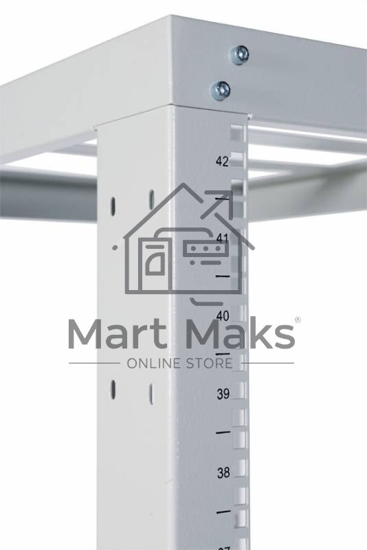 Стойка двухрамная ЦМО СТК-С-42.2.750 42U 560ммX1035мм направл.закл.гайки 400кг серый