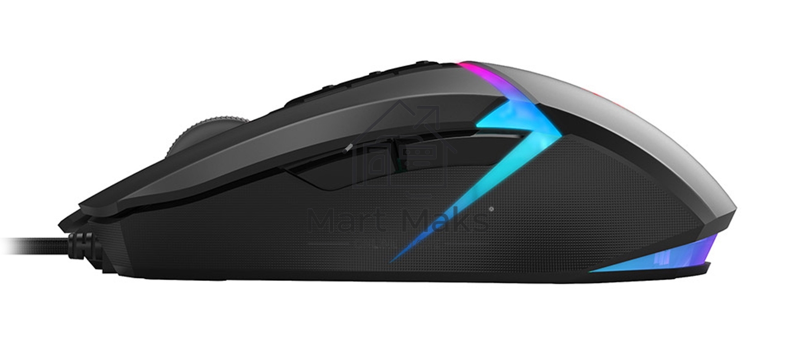 Мышь проводная A4Tech Bloody W60 Max черный, 10000 dpi, USB, кнопки - 10