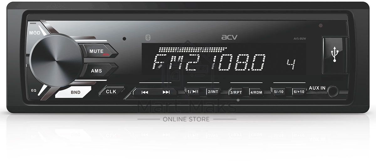 Автомагнитола ACV AVS-812BA 1DIN 4x50Вт