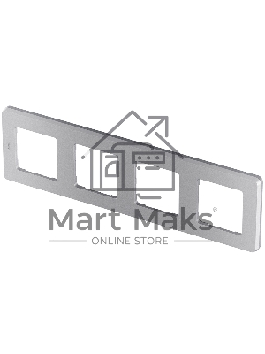 Рамка 4 поста алюминий Inspiria